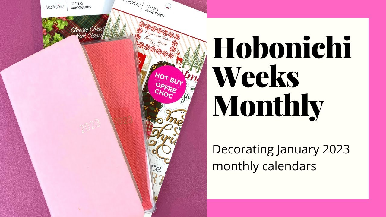 Hobonichi Weeks January Monthly Calendar Planner Decoration with Recollections Christmas ...