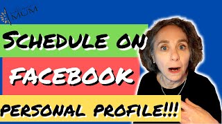 How To Schedule A Post On Facebook - on your personal profile 🧐!