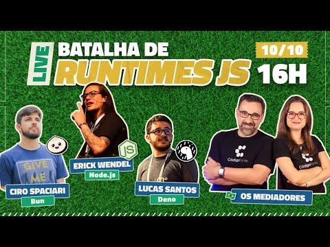 Node, Deno e Bun: A Batalha dos Runtimes JavaScript [AO VIVO]