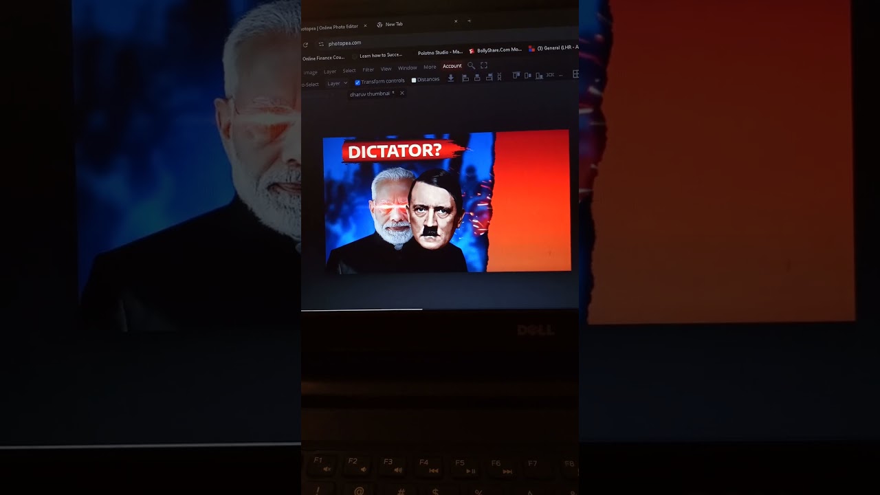 Designing a Thumbnail Like @dhruvrathee 📩 Dm For Custom Thumbnail.[ Thumbnail, Design, YouTube ]