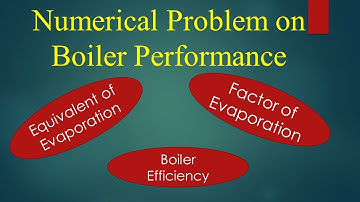 Numerical Problem on Boiler (Performance) Efficiency & Equivalent of Evaporation ||By Anindya Sarkar