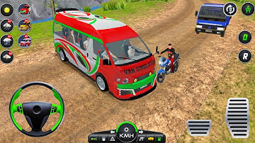 Real Van Driving Simulator Games 3D - Mini Coach Bus Offroad Driving Video Game - Android GamePlay