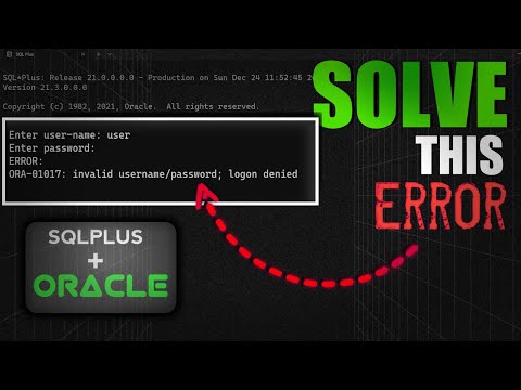 Changing Oracle Database Username and Password with SQLPlus #oracle #database