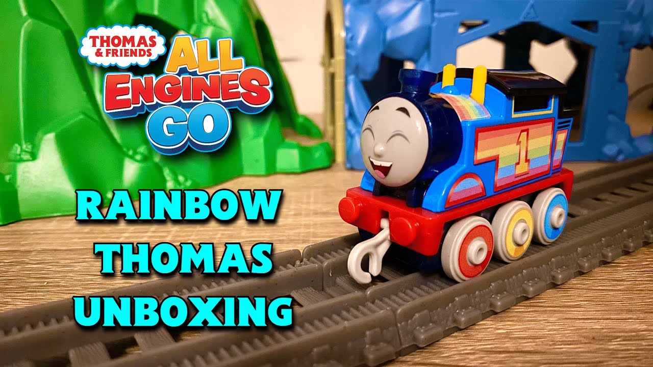 Thomas & Friends PUSH ALONG Rainbow Thomas UNBOXING!