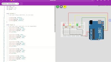 LESSON 2: How To Easily Code LED Blinking (Multiple LEDs) By using Arduino Uno || Wokwi