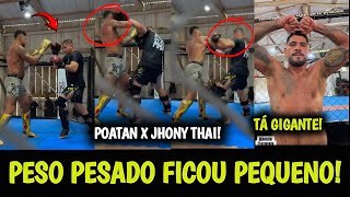 Download Lagu GANE TÁ FERRAD0🚨 Alex Poatan FAZ SPARRING COM PESO PESADO DO UFC Jhony Thai e TAMANHO IMPRESSIONA MP3