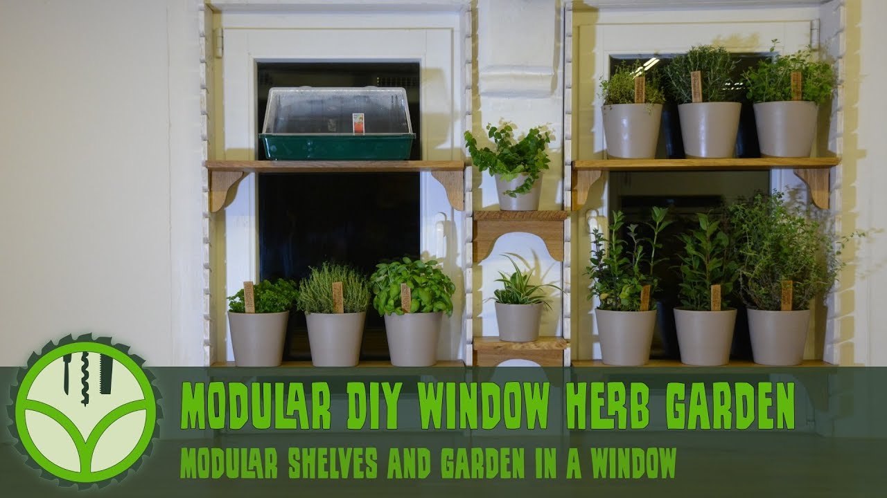 Modular Diy Window Herb Garden Free Plans