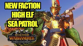 NEW FACTION - High Elf Sea Patrol! - Total War Warhammer 3 - Mod Review