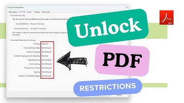Unlock Secured PDF Restrictions | Disable Document Restrictions In PDF