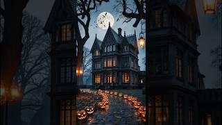 Haunted Manor Vibes — Midnight Bedroom & Lantern Terrace #dreamhome #relax #eleganthomes#home#travel