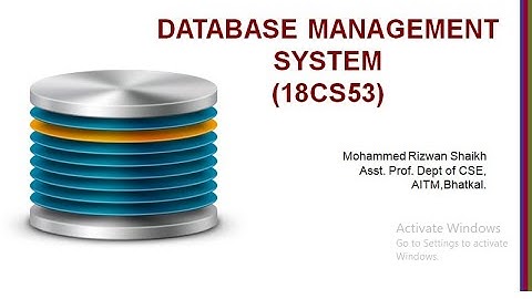 Data Modeling using ER models