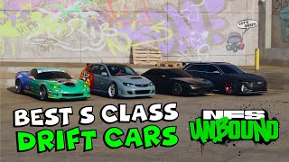 Top 5 BEST S Class Drift Cars in Need for Speed Unbound | META DRIFT BUILDS