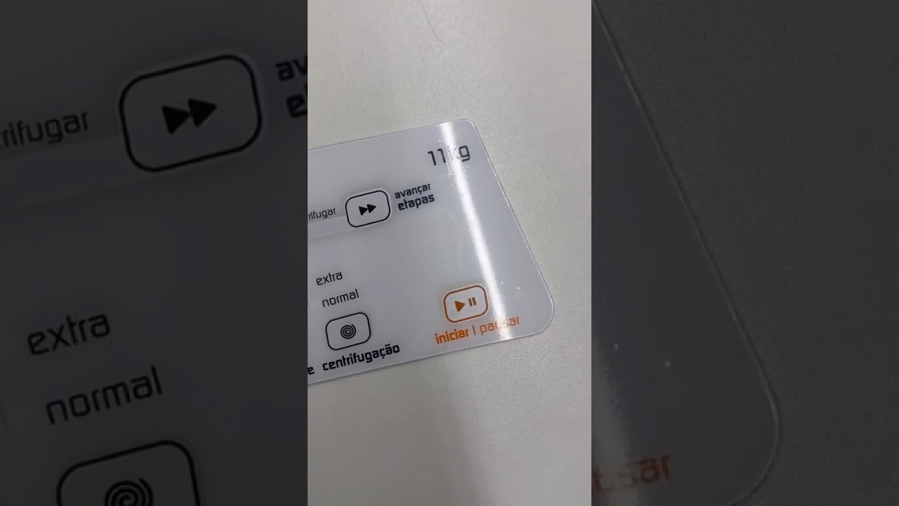 Miniatura do vídeo do produto Painel Adesivo Da Membrana Dec. Lavadora Brastemp Bwg11