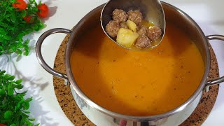 Ev Halkı Her Gün Bu Çorbayı Istiyorköfteli Mercimek Çorbasımeatballs Lentil Soup