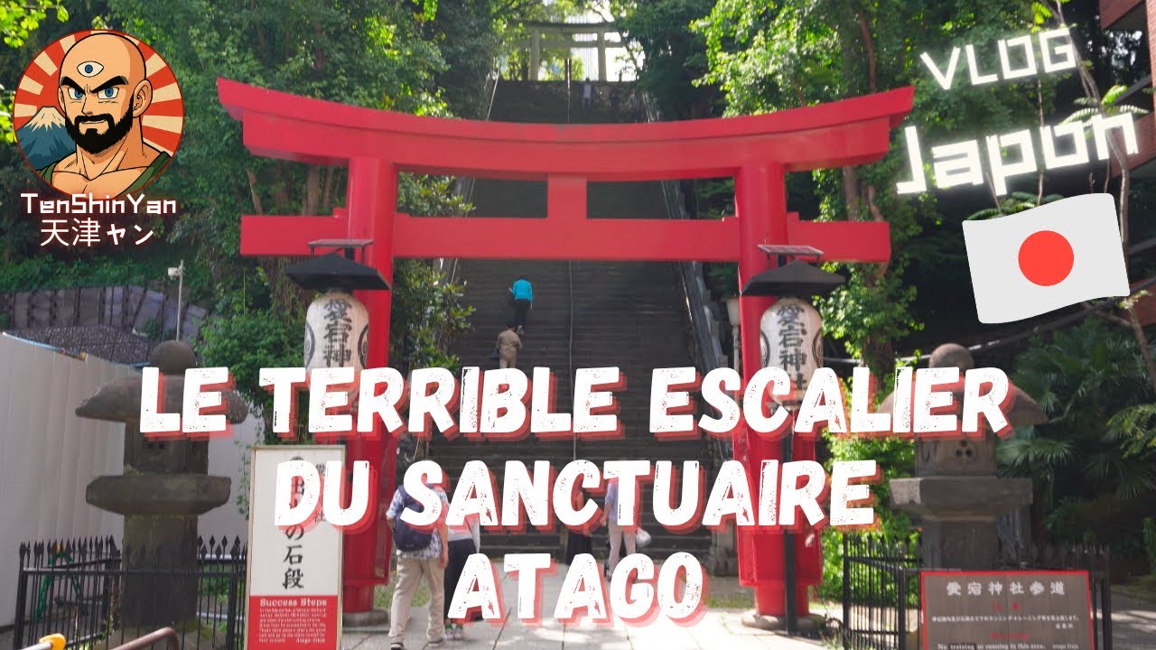 VLOG Japon - Tokyo - Le terrible escalier du sanctuaire Atago