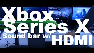 How to connect Xbox Series X to sound bar with HDMI