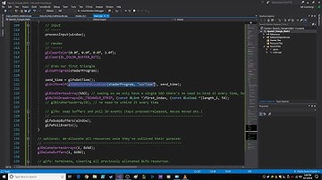 OpenGL   Uniform Variables are awesome   Visual Studio 2017