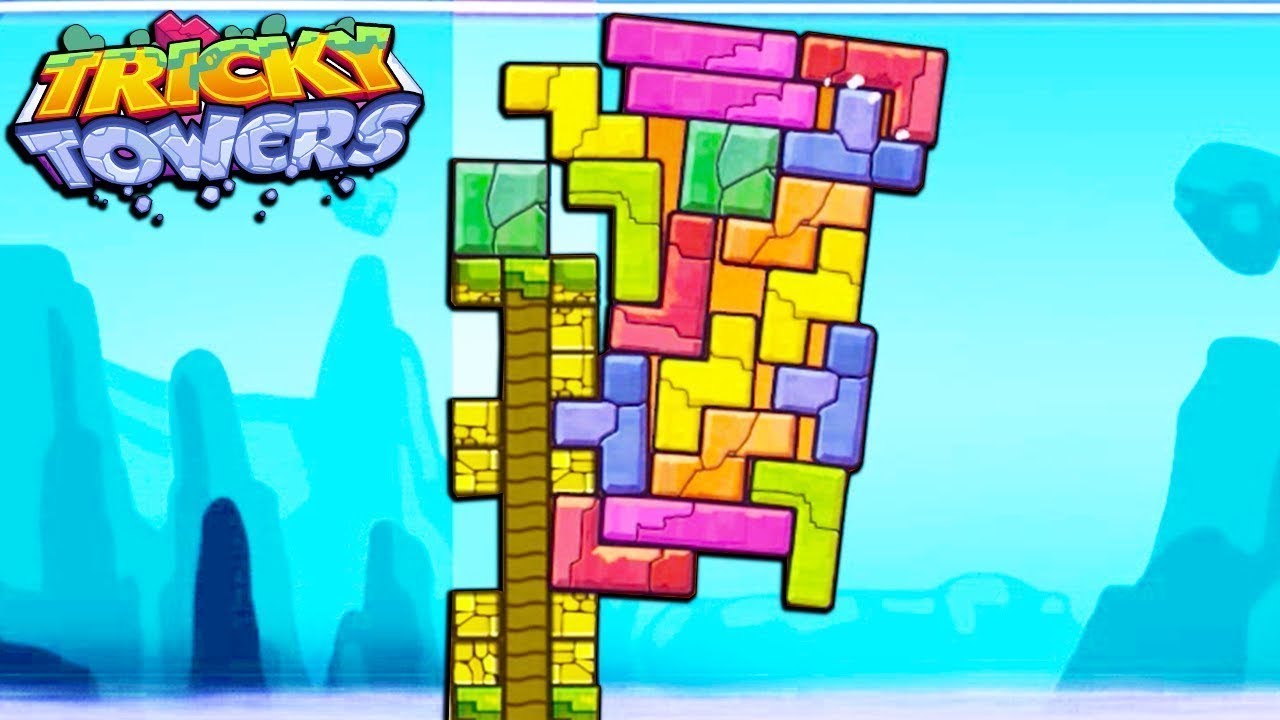 Тетрис towers. Игры башня тетрис. тетрис кооп. трики игра. tricky towers превью.