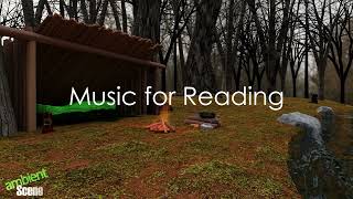 Relaxing Piano Music for Study. 3D Illustration of Camping in a Lean-to Shelter screenshot 4