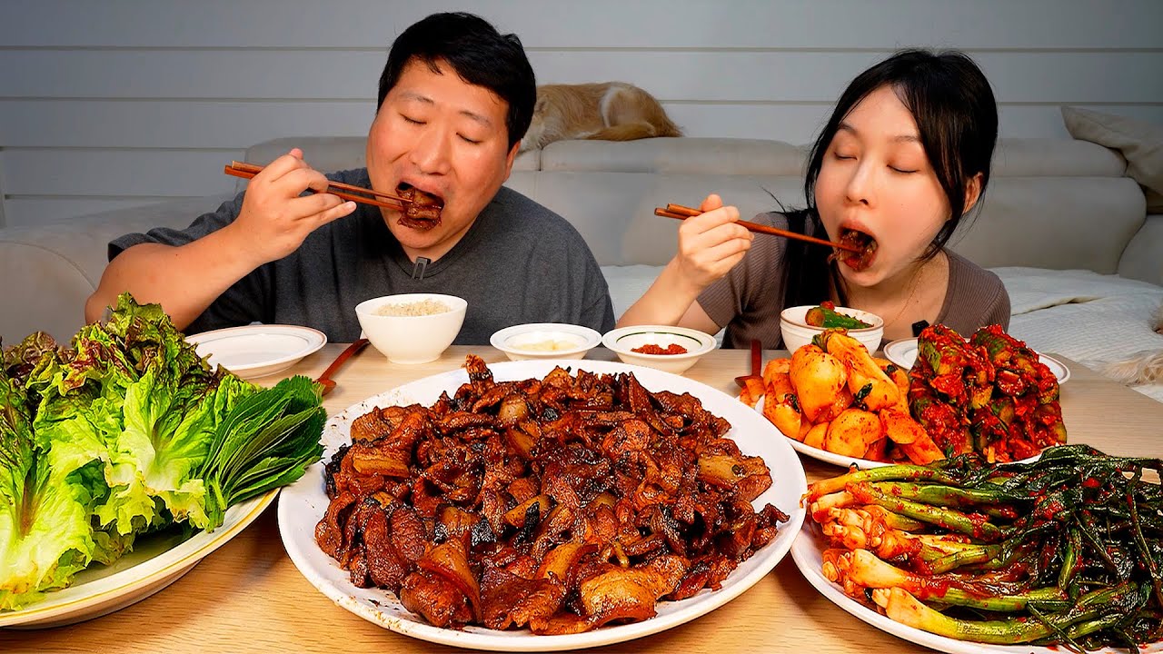 Простые, но очень вкусные домашние бульгоги из свинины?! - Кулинарное шоу Мукбанг.