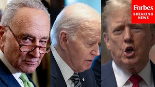 Watch: Schumer Responds To Brutal Swing State Polling Showing Biden Trailing Trump