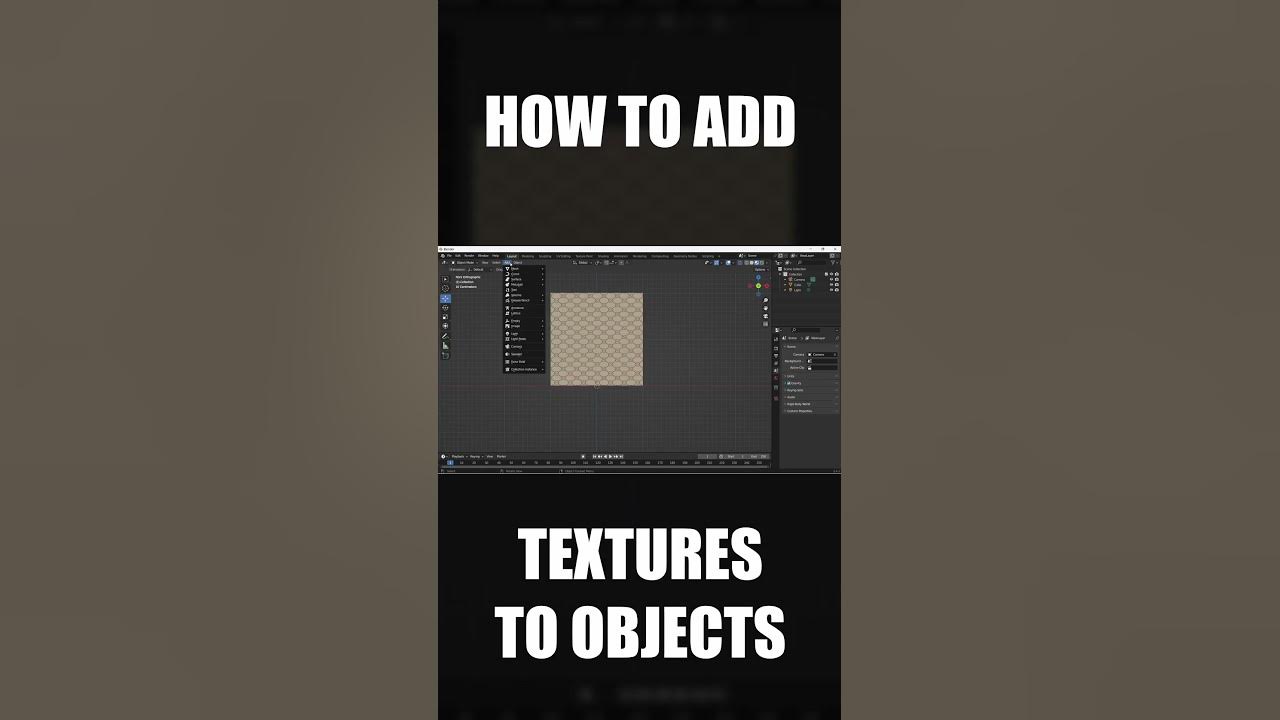 Blender How to add Textures to Objects YouTube