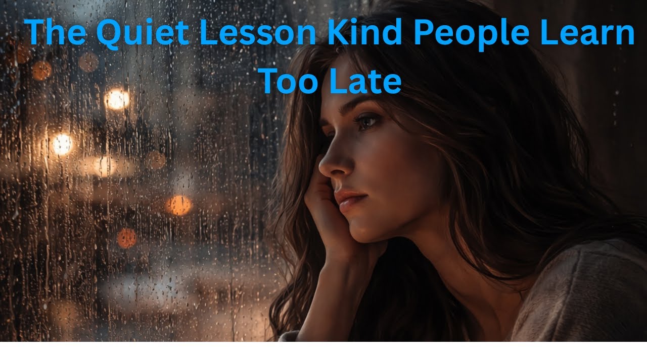 The Quiet Lesson Kind People Learn Too Late