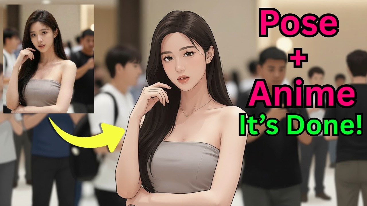 Qwen Image Edit 2511: Перенос поз и аниме-стиль. LoRAs значительно упростил редактирование!