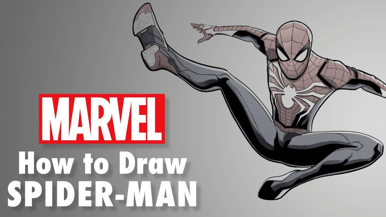 How To Draw Ps4 Spider Man Live W Will Sliney Marvel Comics Youtube