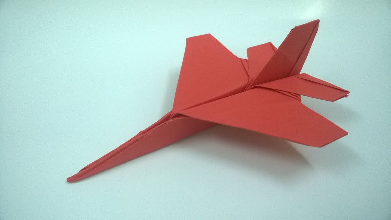 How to make an F16 Jet Fighter Paper Plane II Tuan Bo TubeHD - YouTube
