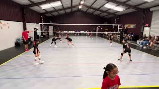 Fireball vs Eagles Unity VB tournament 1st game 1 set. Jul 26.