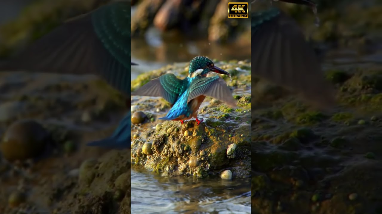 Kingfisher Bird Sound 4K — Beach Kingfisher Call in Crisp Nature Audio 