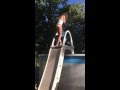 Jumping in the pool in slow motion