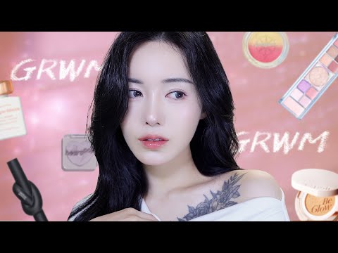 👍🏻신상템들로 핑크낭낭 메이크업grwmꢭ (카드캡터체리 블러셔.무지개맨션 립.에스쁘아 <strong>비글로우</strong> 쿠션 등)