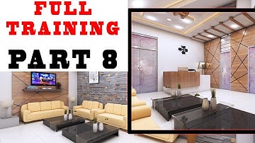 Interior Design Tutorial for Beginners | 3DS Max Interior Design Tutorial Part 8 | Career Hacks