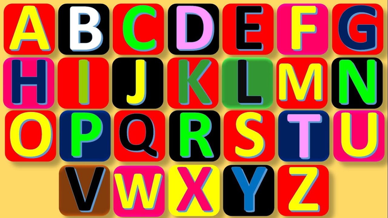 ABCDEFG HIJ KLMNOP QRS TUV WX &YZ alphabet letters - YouTube