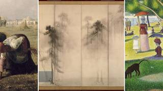 Masterpieces TV Silent Art Gallery August 20 Morning Tohaku Pine Trees others