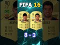 NEYMAR VS SUAREZ FIFA COMPARISON #shorts #football #fifa10 #fifa23 #neymar #suarez