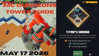 MINECRAFT DUNGEONS TOWER TUTORIAL - May 17th 2026 - Easy And Simple Guide