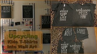 Upcycling Kids T-Shirts Into Wall Art | YTMM Collab