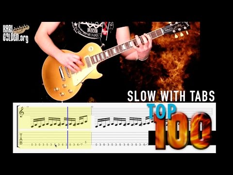 top-100-rock-riffs-medley-|-guitar-tabs-|-part-one