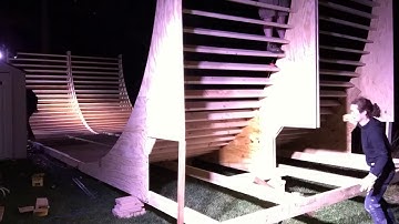 BMX vert ramp half pipe construction--time lapse video via iPod.   November, 2017