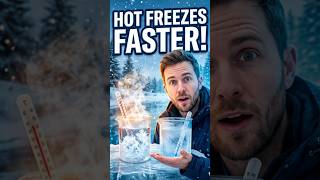 Why HOT Water Freezes Faster Than Cold Water 🤯 | Mpemba Effect #shorts #hindi #physics
