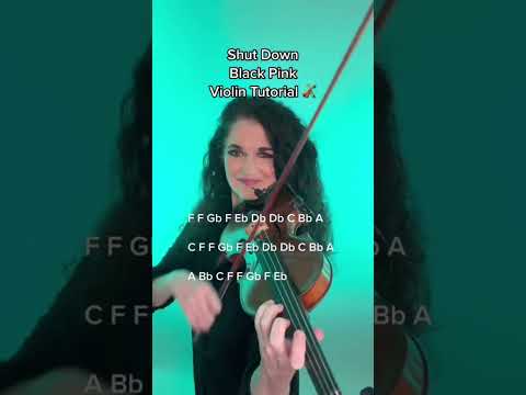 Shut Down Black Pink Violin Tutorial By Susan Holloway 