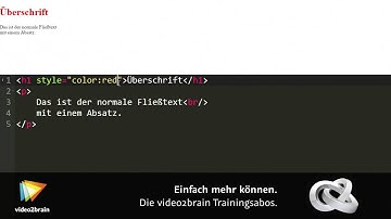 HTML und CSS – Der schnelle Einstieg Tutorial: Was ist CSS? |video2brain.com