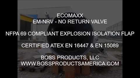 ECOMAXX EM-NRV No Return Explosion Isolation Valve