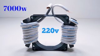 I Turn PVC Wire Into 220V 7000W Free Energy Generator With Self Running Using Transformer Ideas