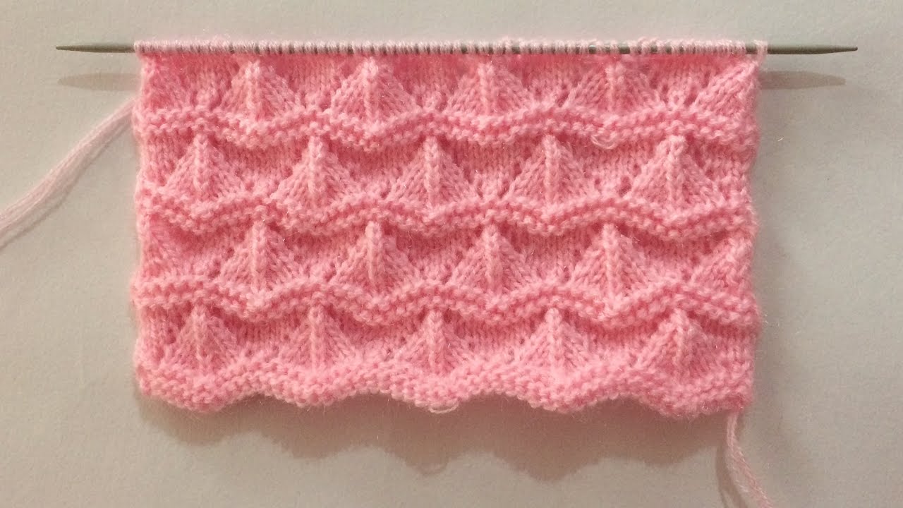 Beautiful Knitting Stitch Pattern For Sweater/Cardigan YouTube