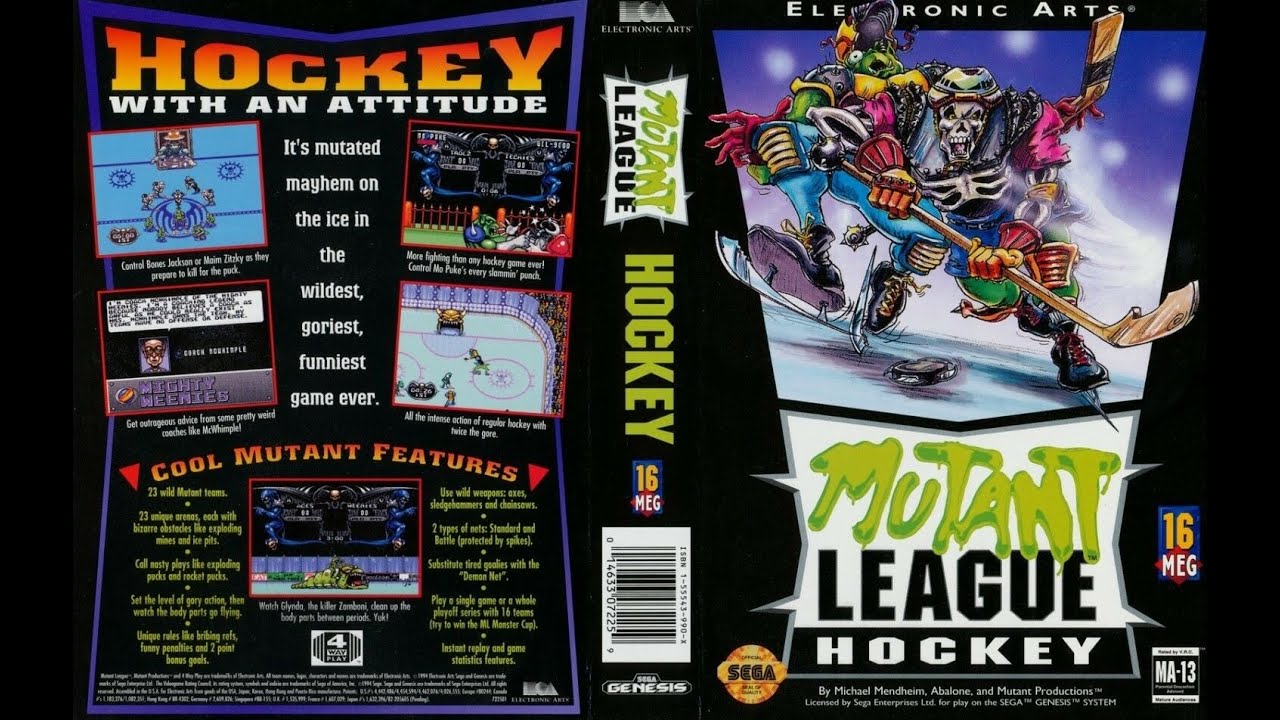 Mutant League Hockey (Sega Genesis) - Game Play