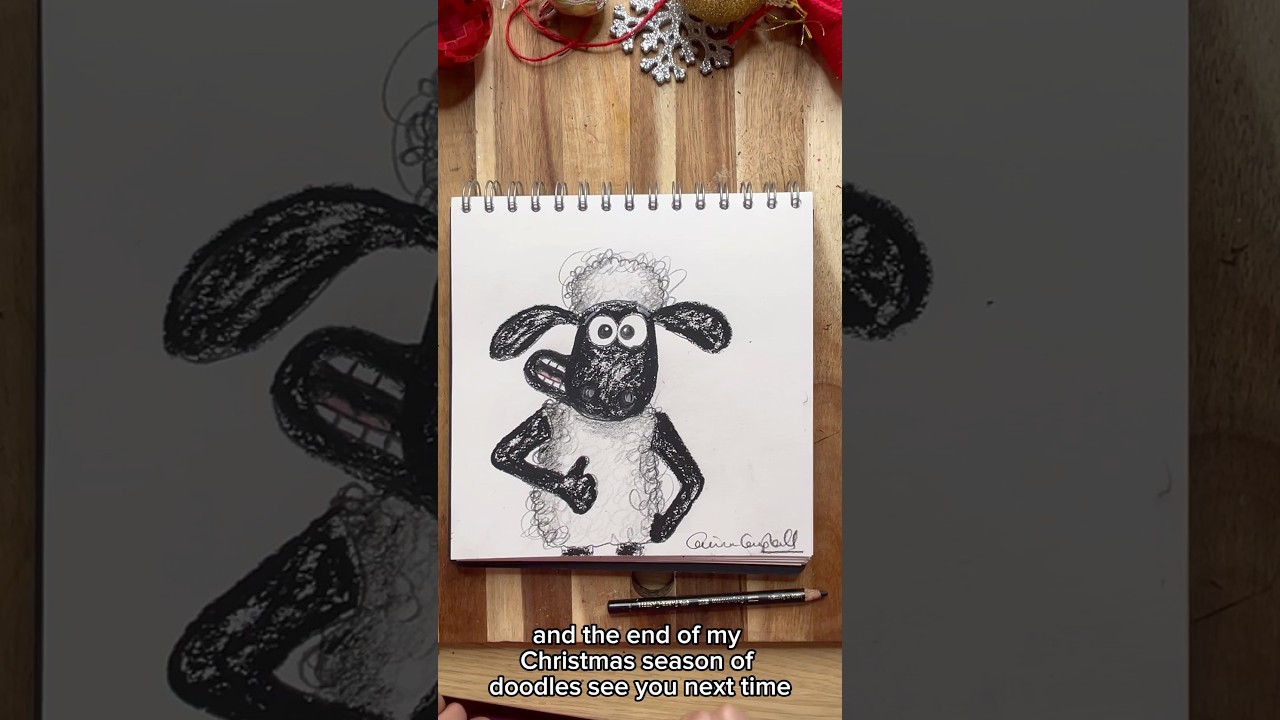 How to draw SHAUN THE SHEEP!! 